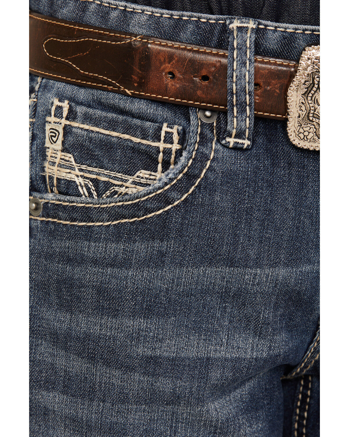Rock & Roll Denim Boys' Embroidered Bootcut Stretch Denim Jeans