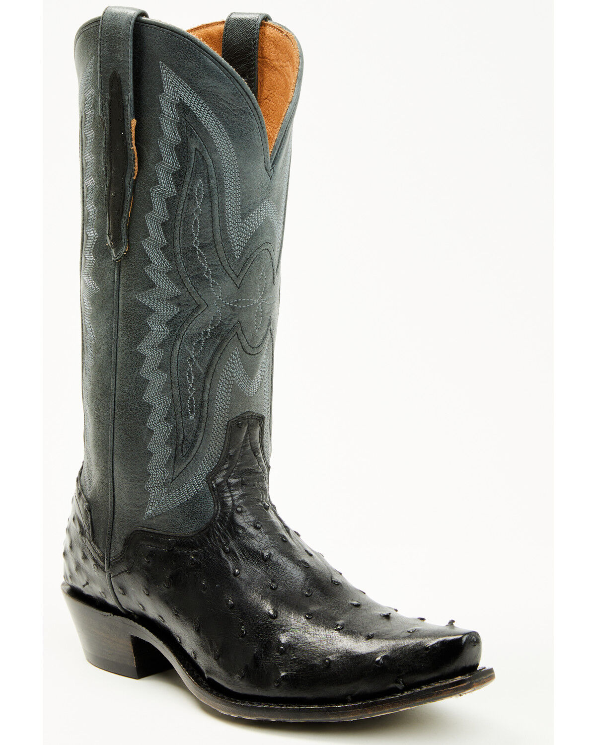 El Dorado Women's Camille Exotic Ostrich Tall Western Boots - Snip Toe