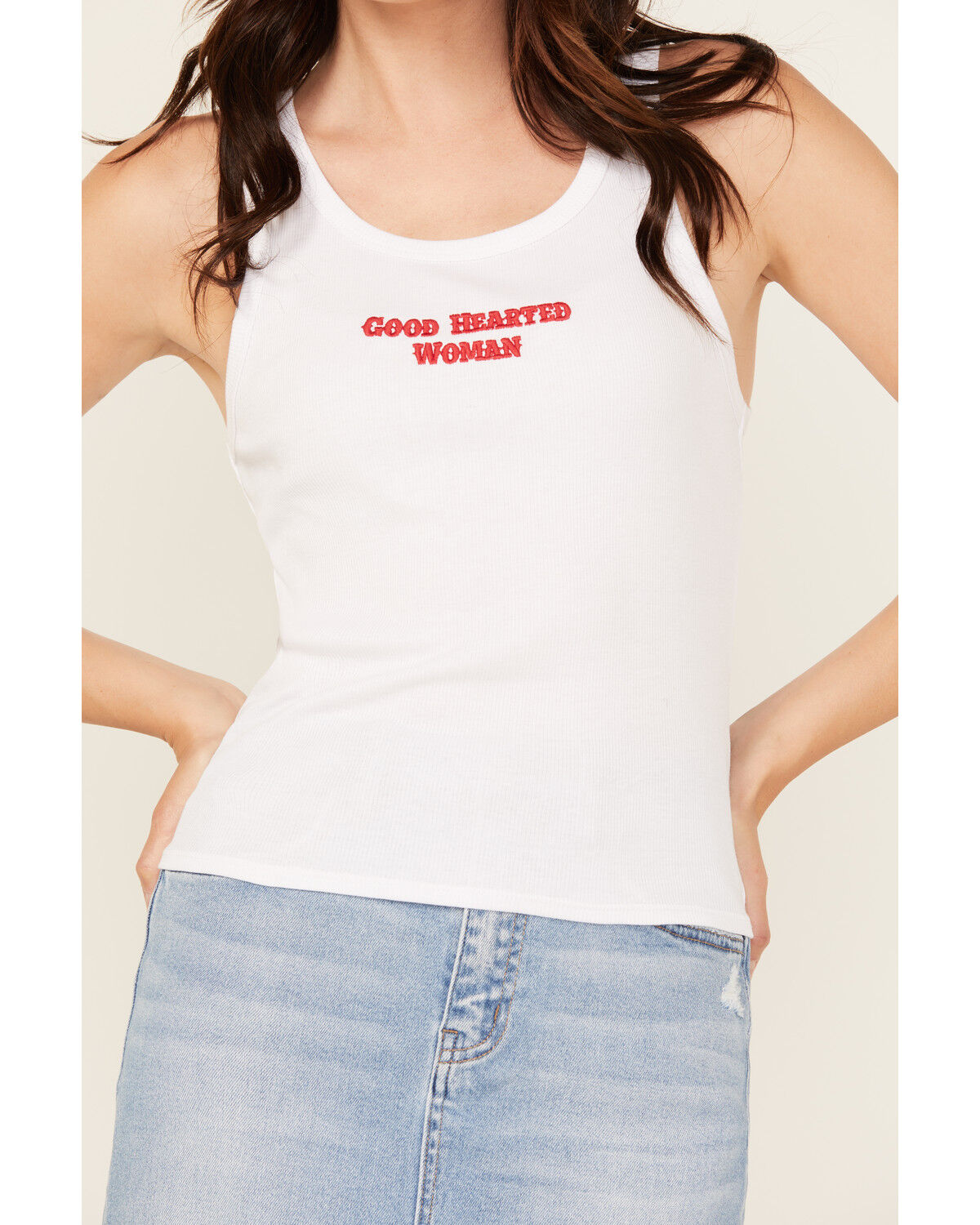 Youth in Revolt Women's Good Hearted Woman Ribbed Tank