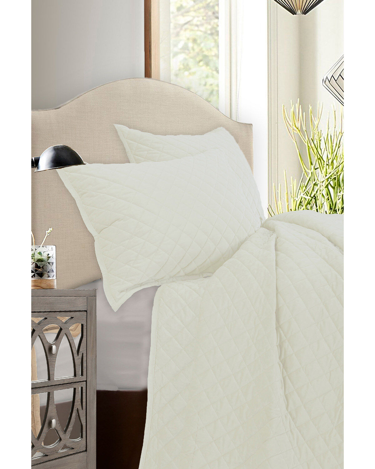 HiEnd Accents Velvet Queen Quilt Set - 3 Piece