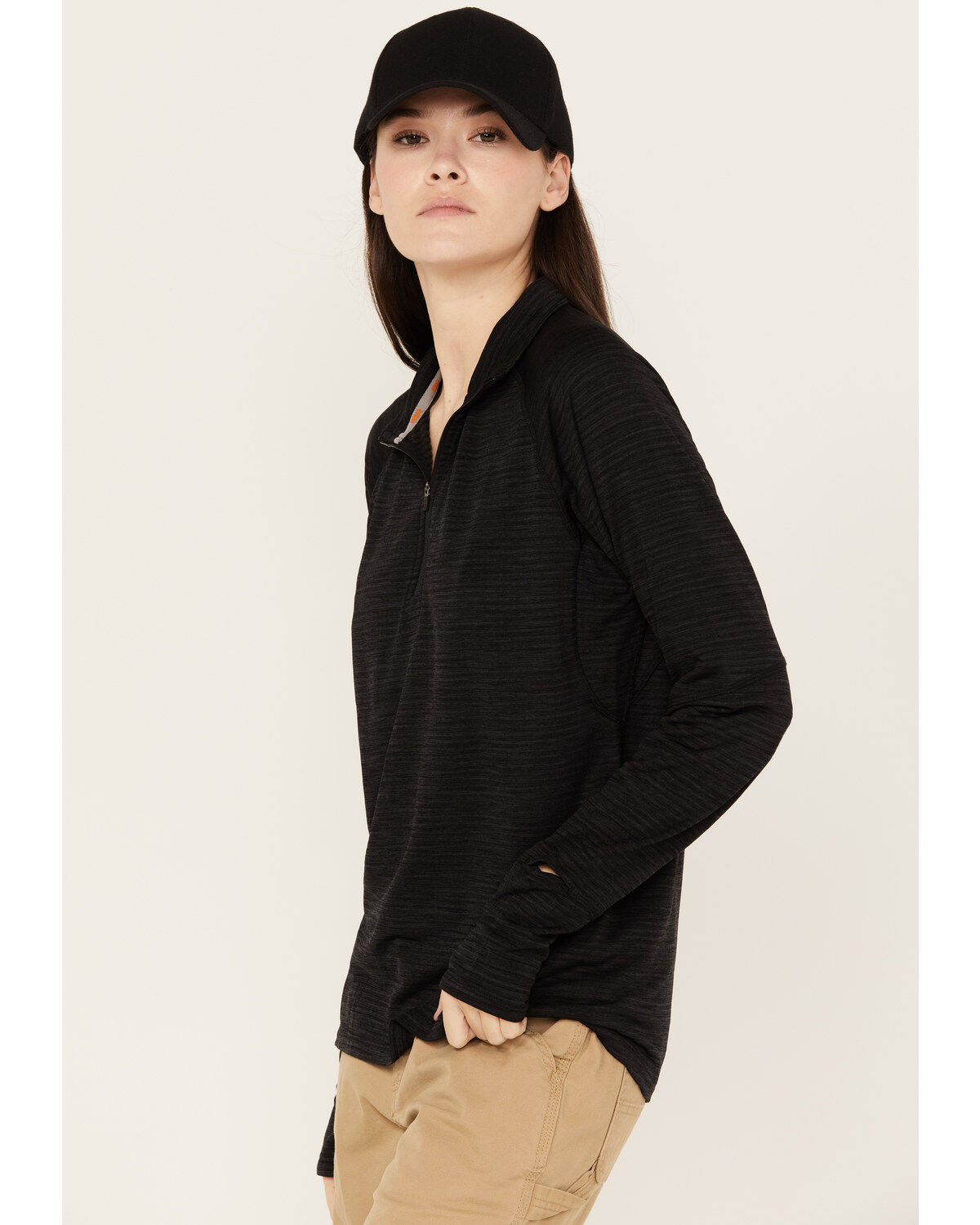 Ariat Women's Rebar 1/4 Zip Long Sleeve Work Shirt