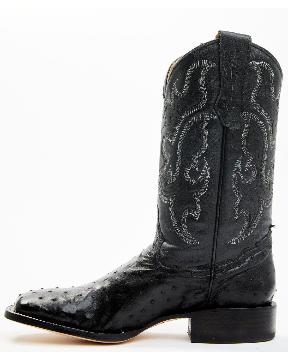 Cody James Men's Exotic Full Quill Ostrich Western Boots - Broad Square Toe