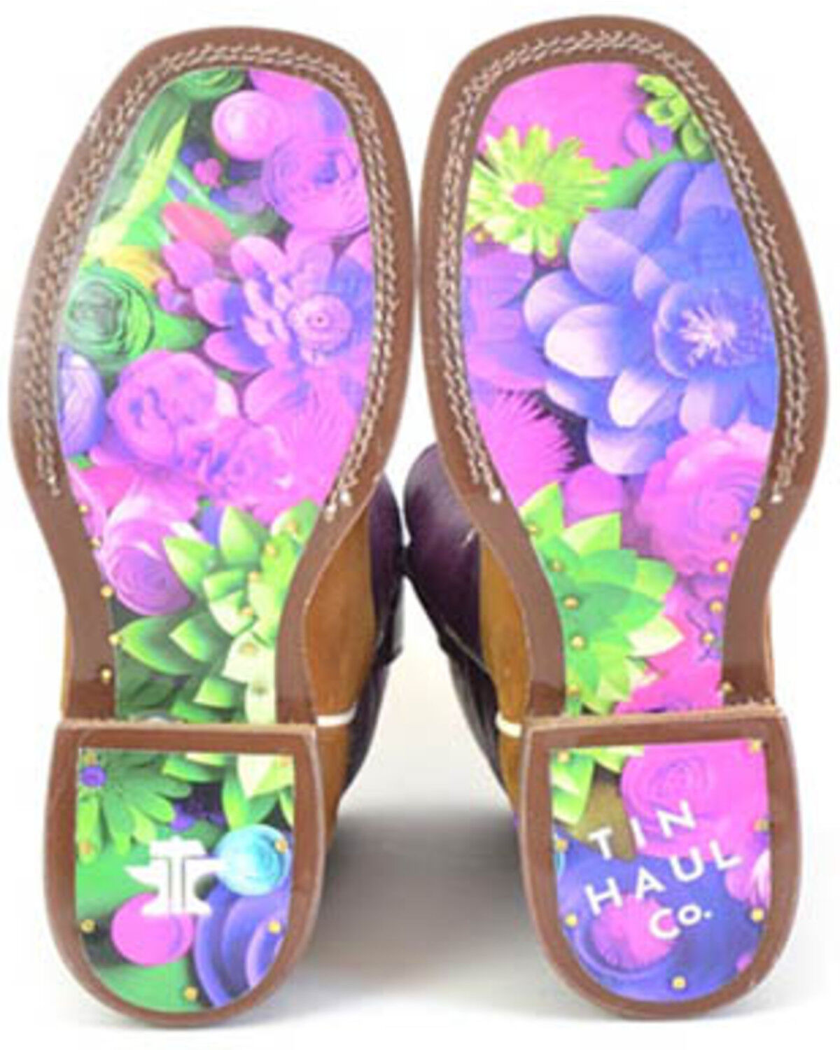 Tin Haul Girls' Mandala Western Boots - Broad Square Toe