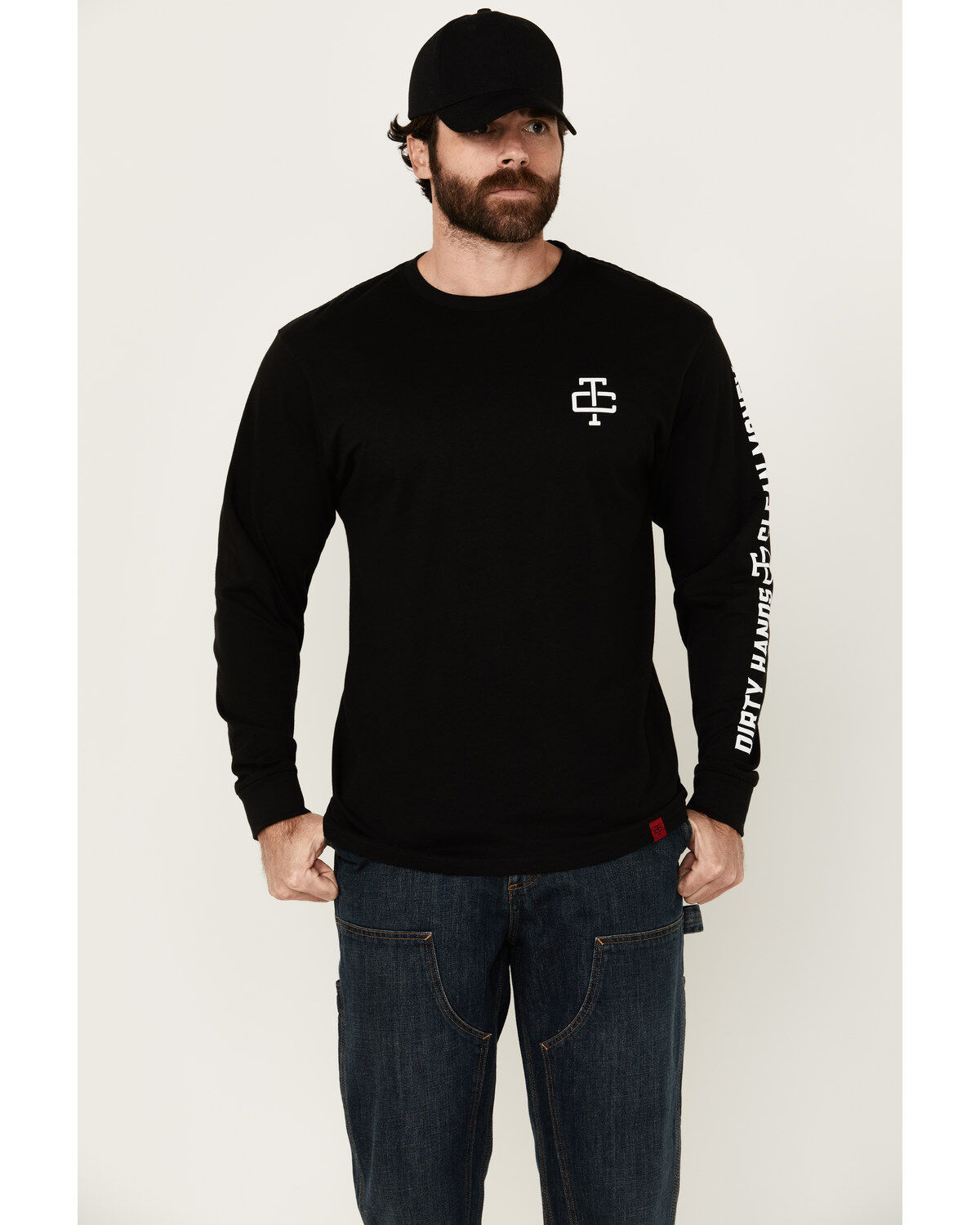 Troll Co Men's Grit Logo Long Sleeve Graphic Shirt