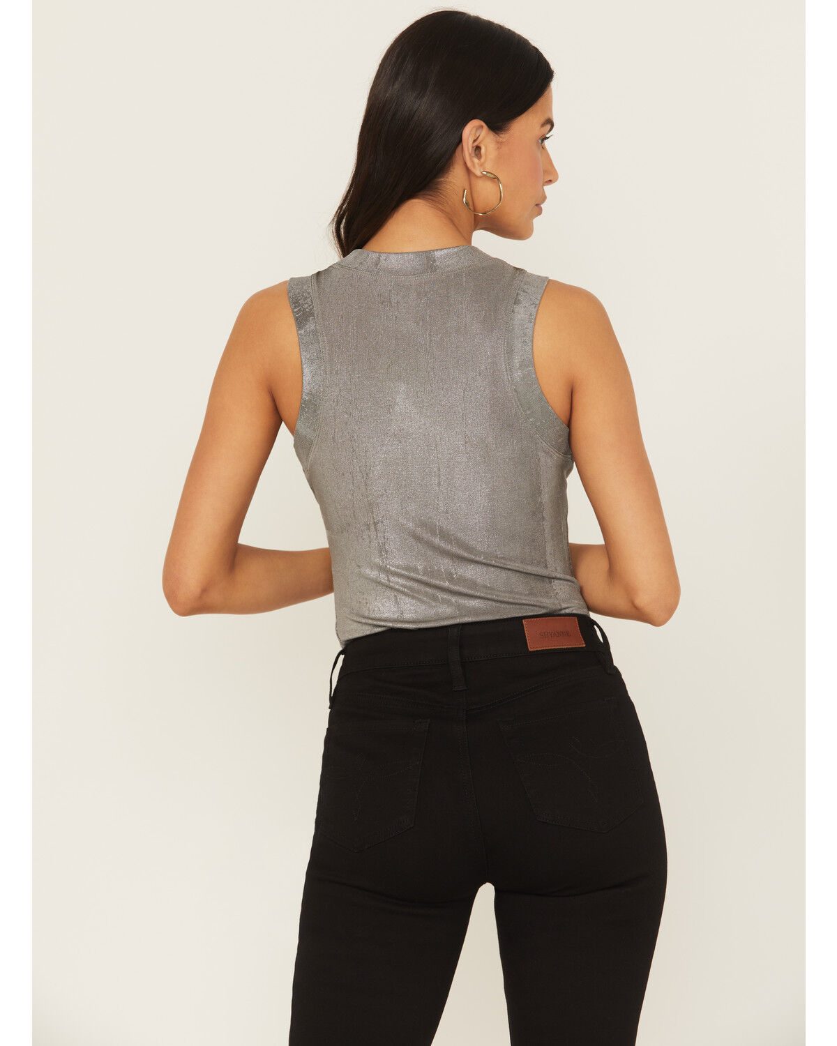 Revel Women's Silver Shimmer Tank