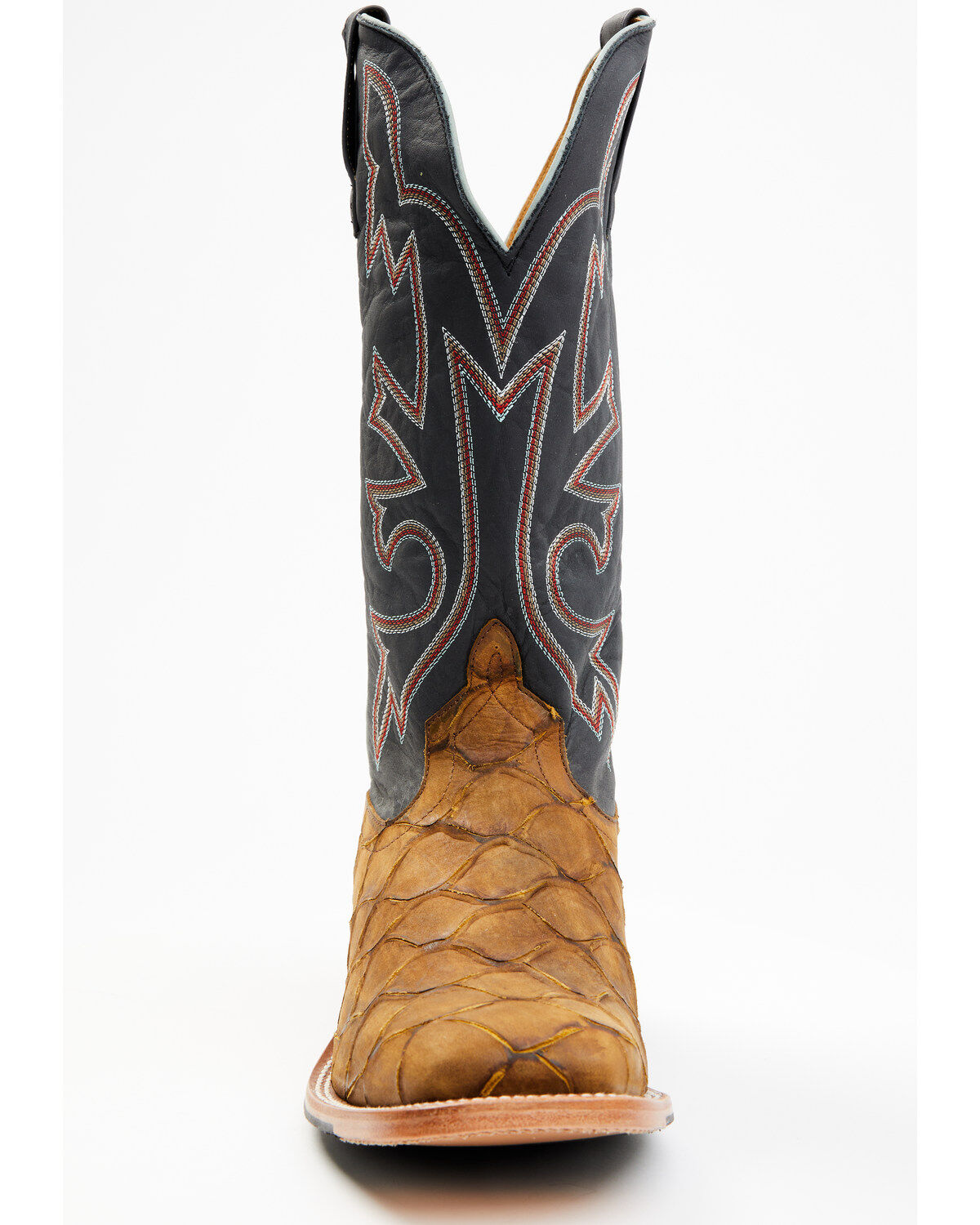 Horse Power Men's Honey Filet Of Fish Print Western Boots - Square Toe