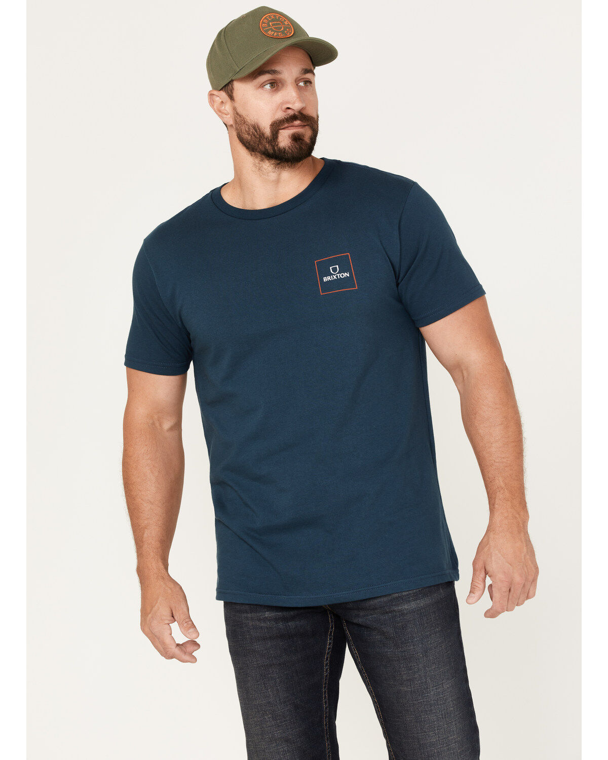 Brixton Men's Alpha Square Logo Graphic T-Shirt