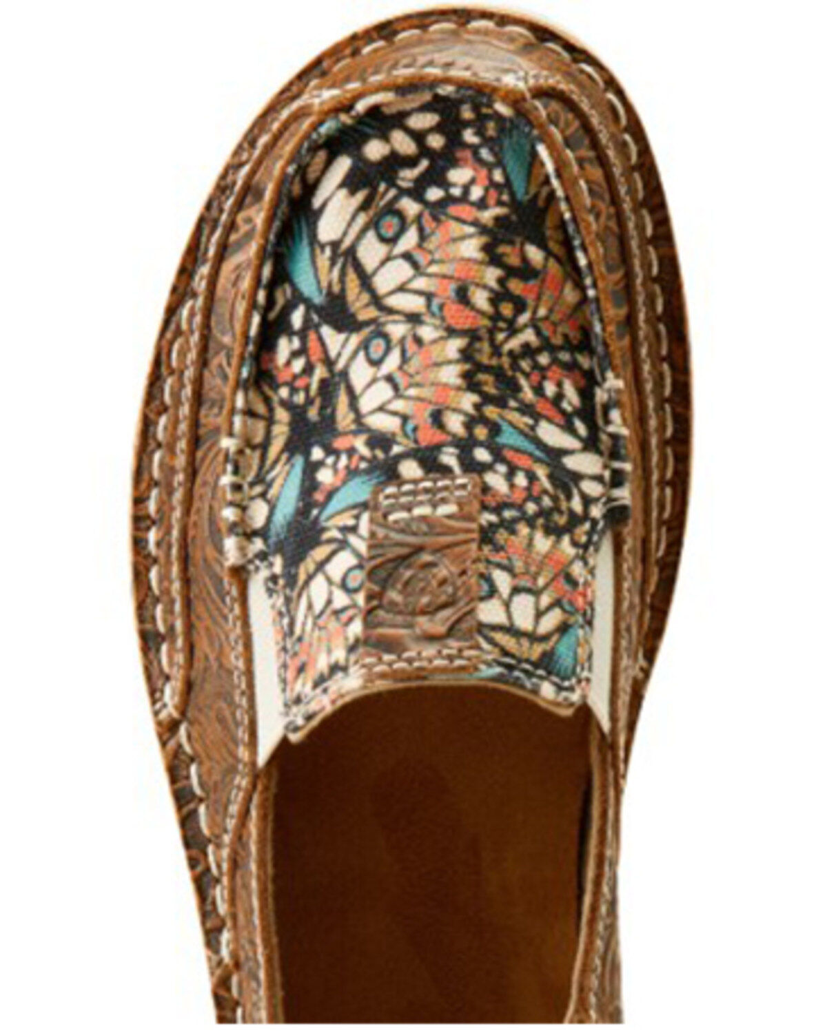 Ariat Women's Floral Embossed Cruiser Casual Shoes - Moc Toe