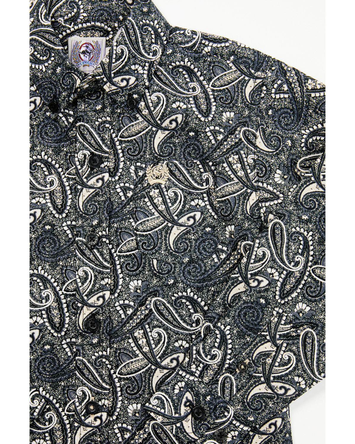 Cinch Toddler Boys' Paisley Print Long Sleeve Button-Down Western Shirt