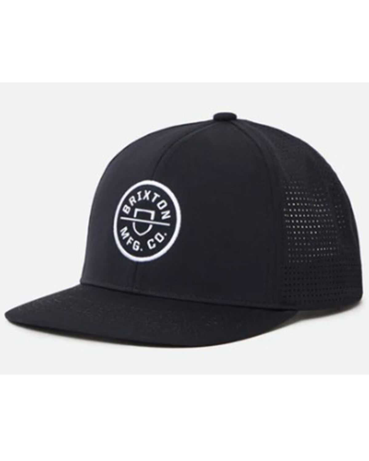 Brixton Men's Crest Circle Logo Patch Crossover MP Ball Cap