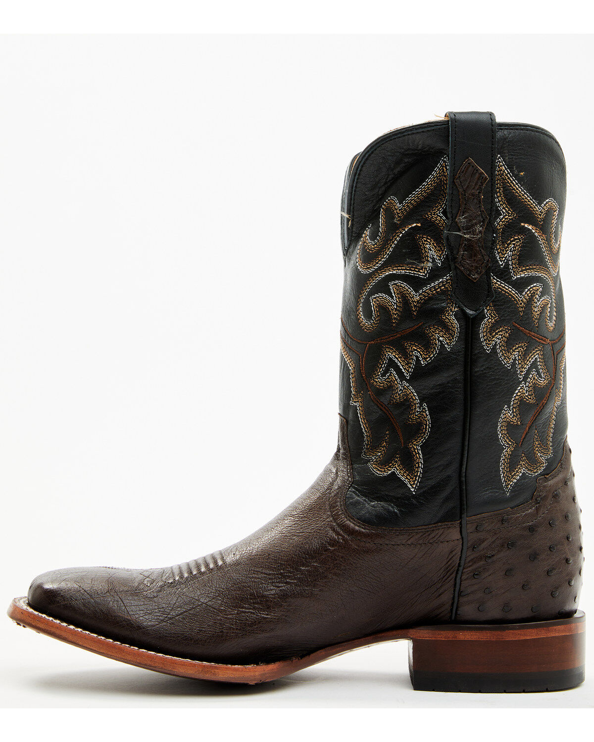 Cody James Men's Exotic Ostrich Western Boots - Broad Square Toe