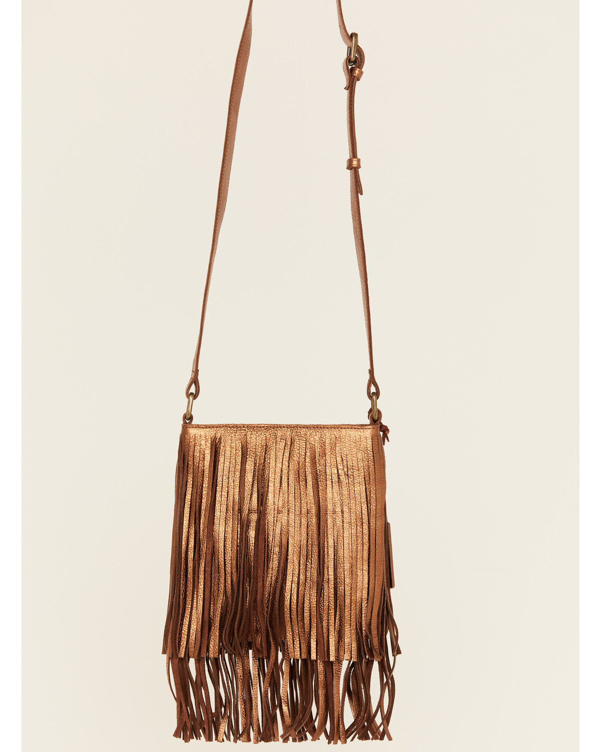 Idyllwind Women's Camarillo Metallic Fringe Suede Crossbody Bag