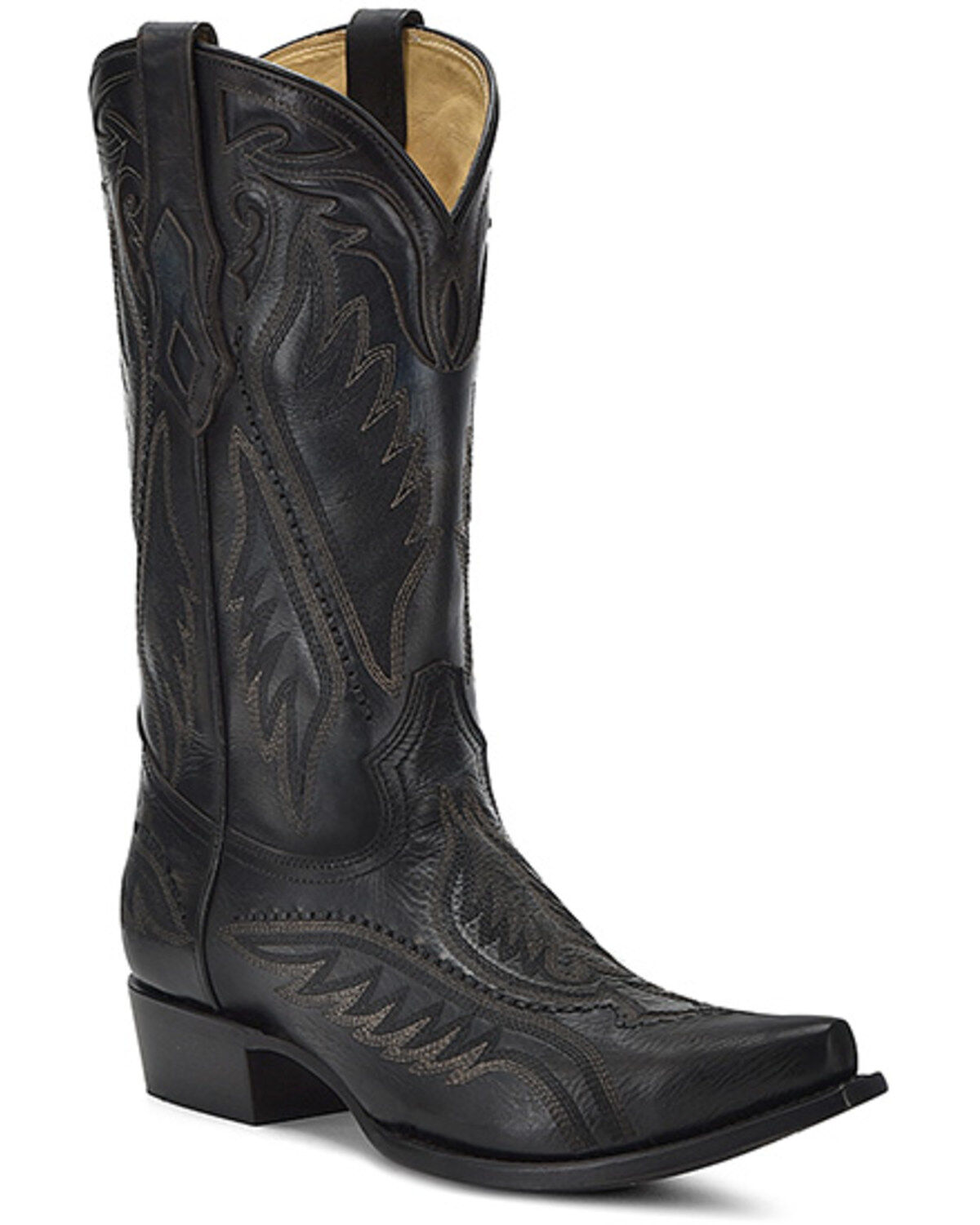 Corral Men's Inlay Western Boots - Snip Toe