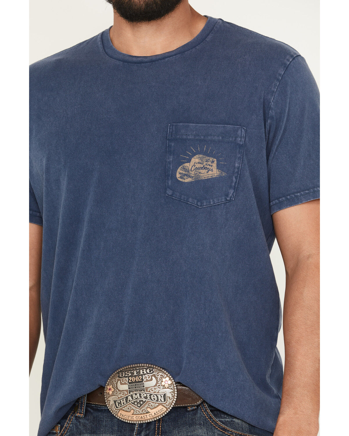 Wrangler Men's Long Live Cowboys Short Sleeve Graphic T-Shirt