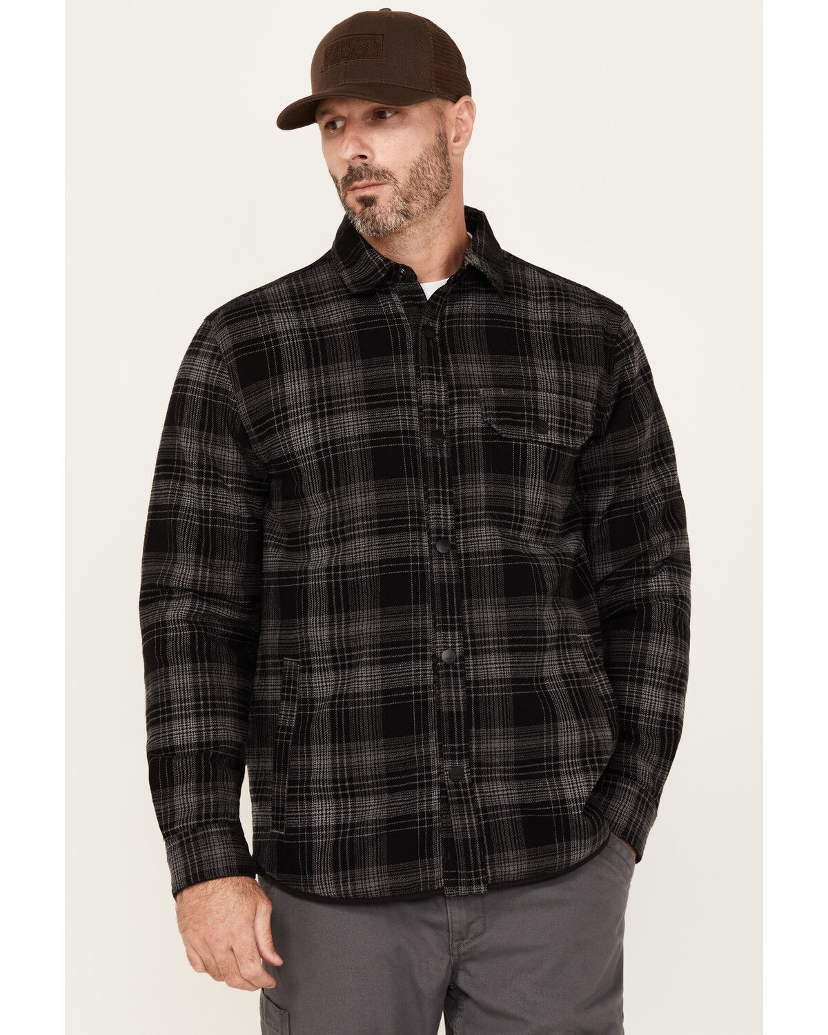 Hawx Men's Ashland Reversible Flannel Shirt Jacket