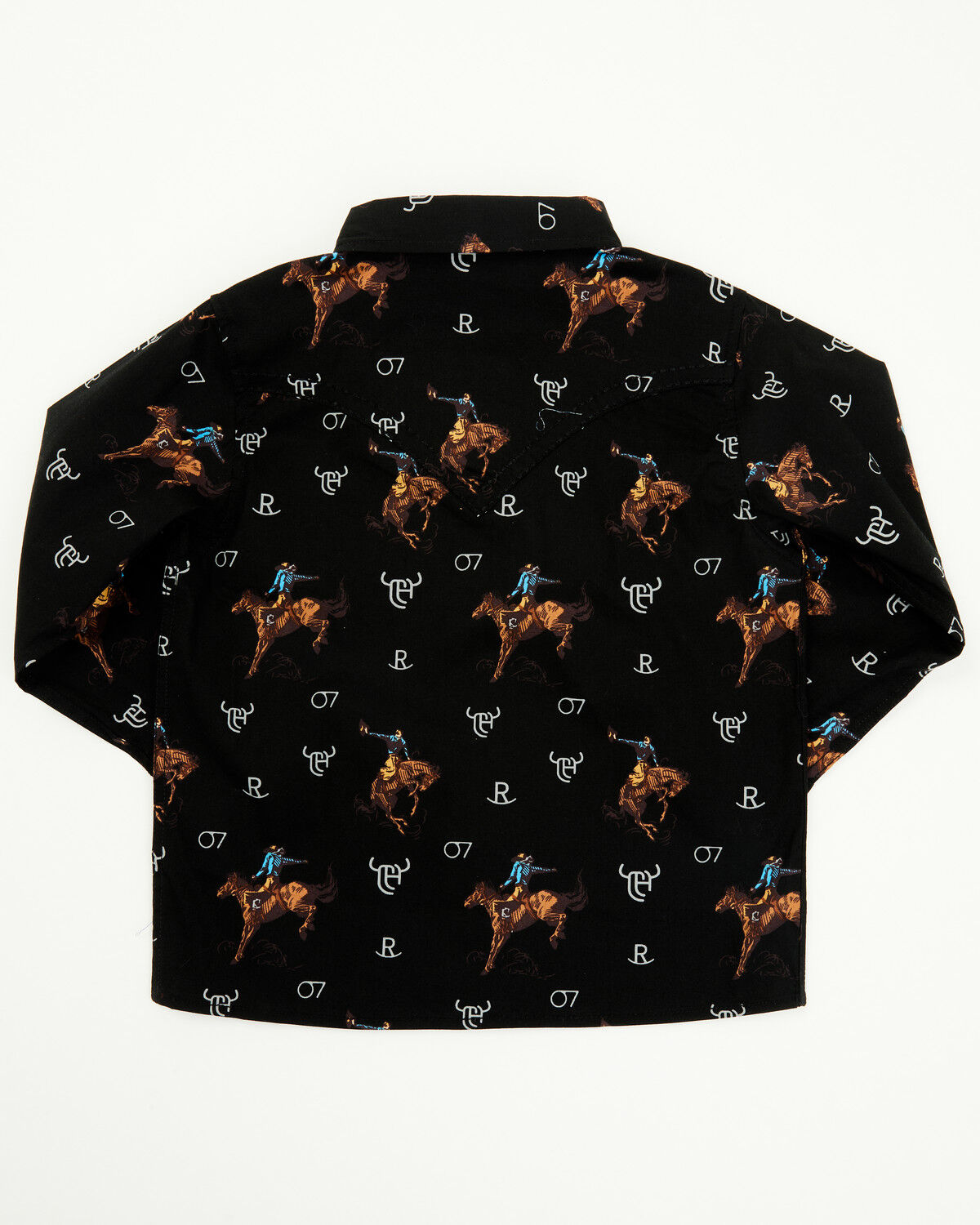 Cowboy Hardware Toddler Boys' Bronc Long Sleeve Snap Stretch Western Shirt