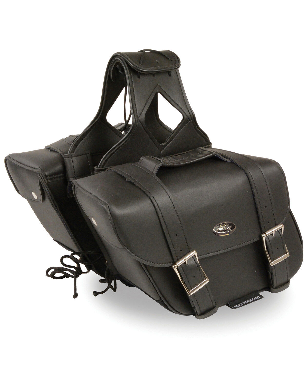 Milwaukee Leather Medium Zip-Off Slanted Throw Over Saddle Bag