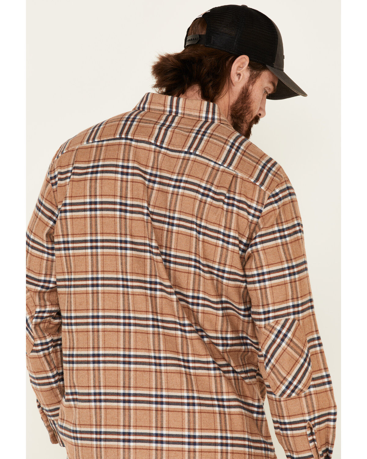 Pendleton Men's Camel Cascade Plaid Long Sleeve Western Shirt