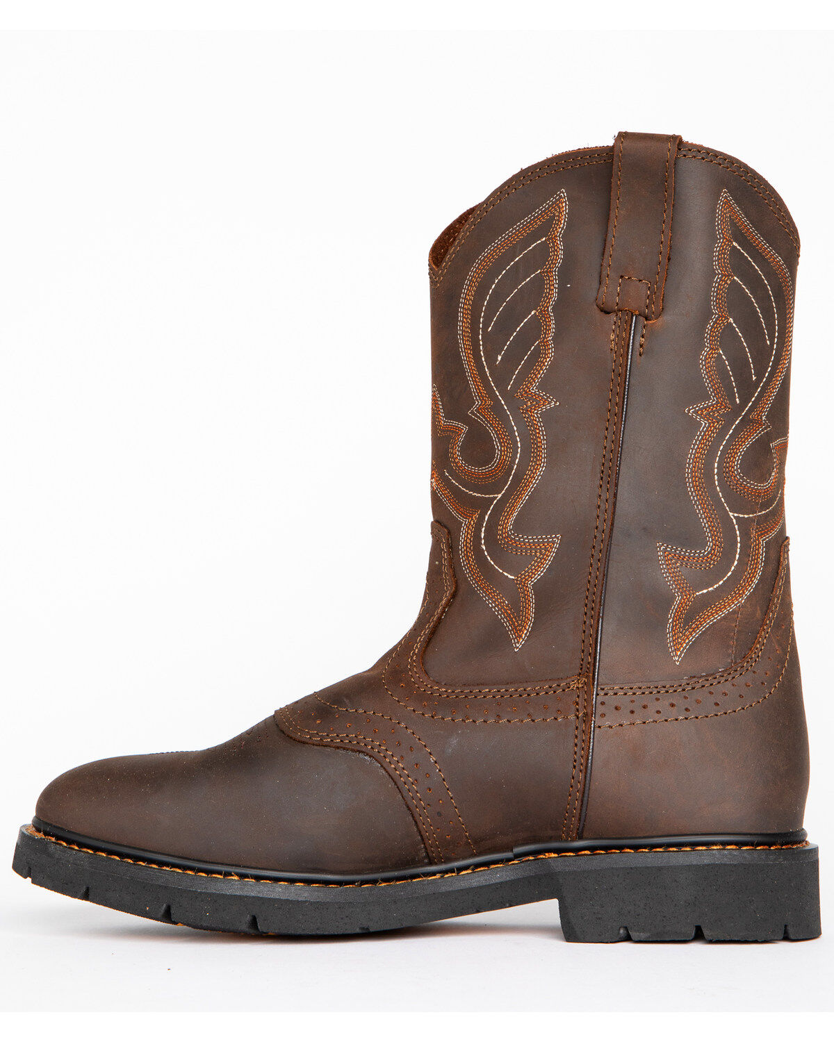 Cody James Men's Mustang Western Pull-On Work Boots - Soft Toe