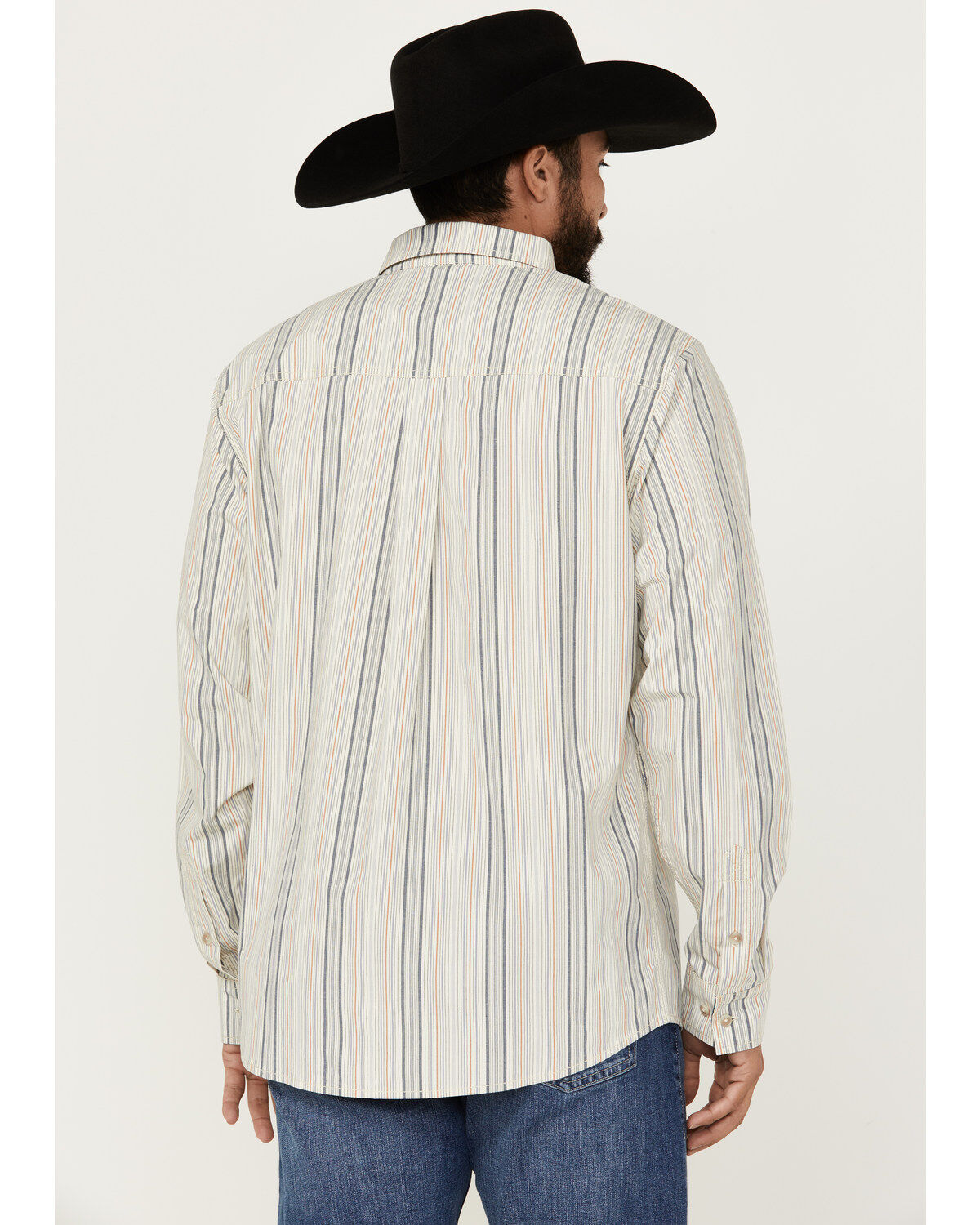 Cody James Men's Sunrise Stripe Long Sleeve Button-Down Stretch Western Shirt