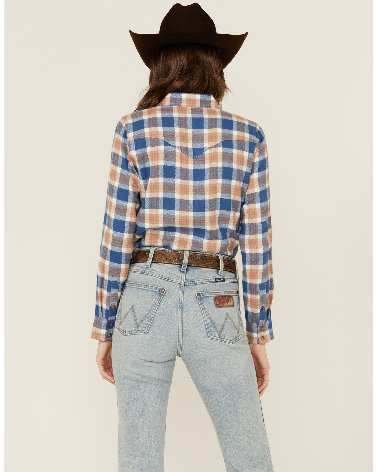 Shyanne Women's Plaid Print Long Sleeve Snap Flannel Shirt