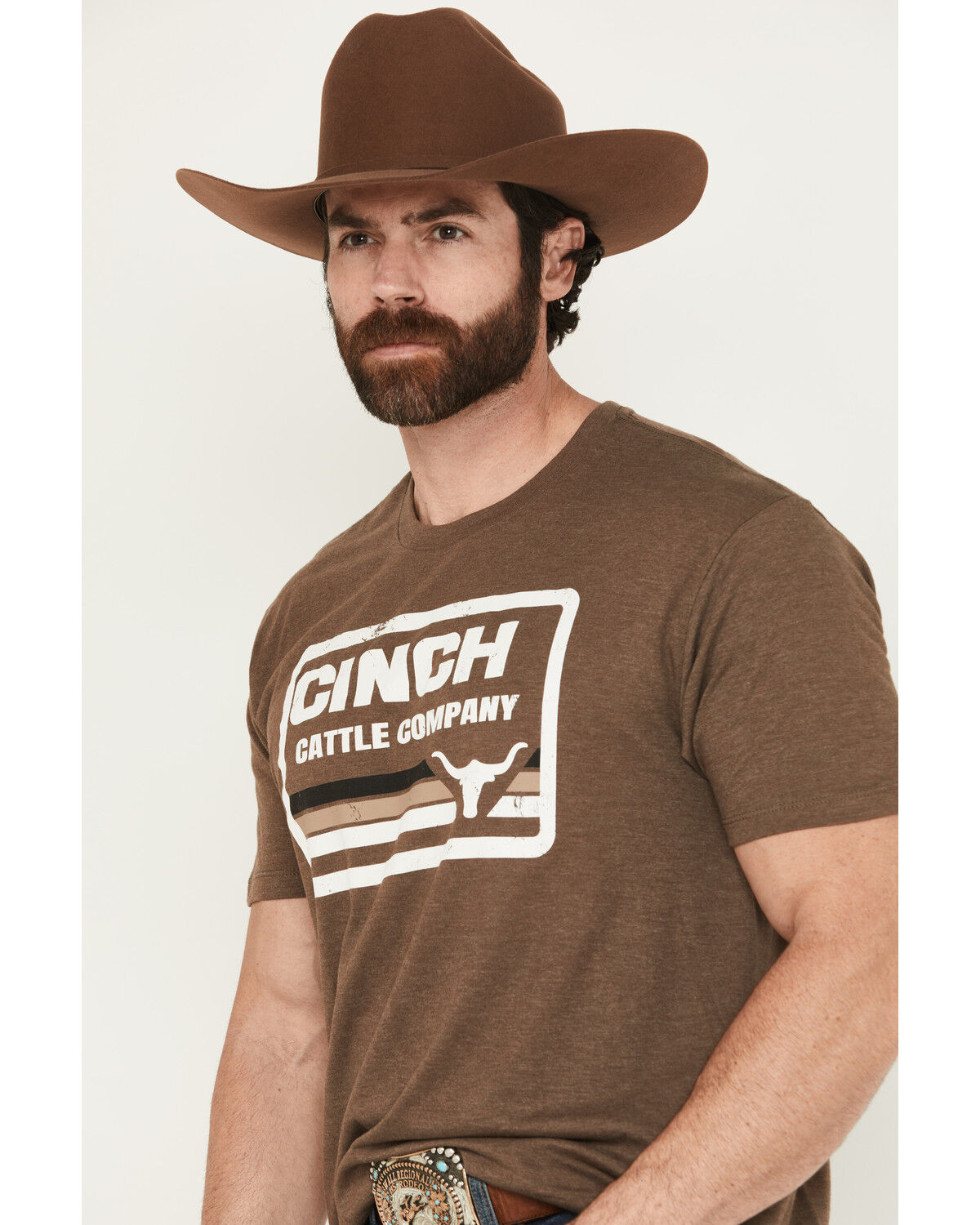 Cinch Men's Cattle Company Logo Short Sleeve Graphic T-Shirt