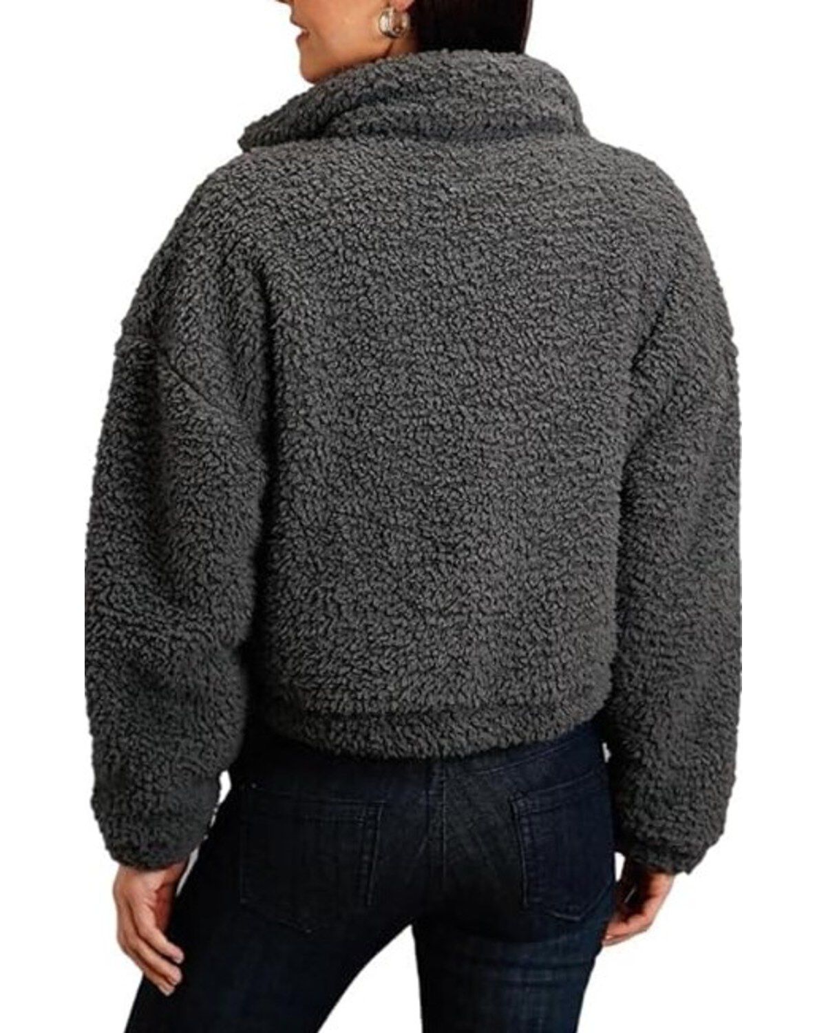 Stetson Women's Charcoal Fuzzy Fleece Jacket