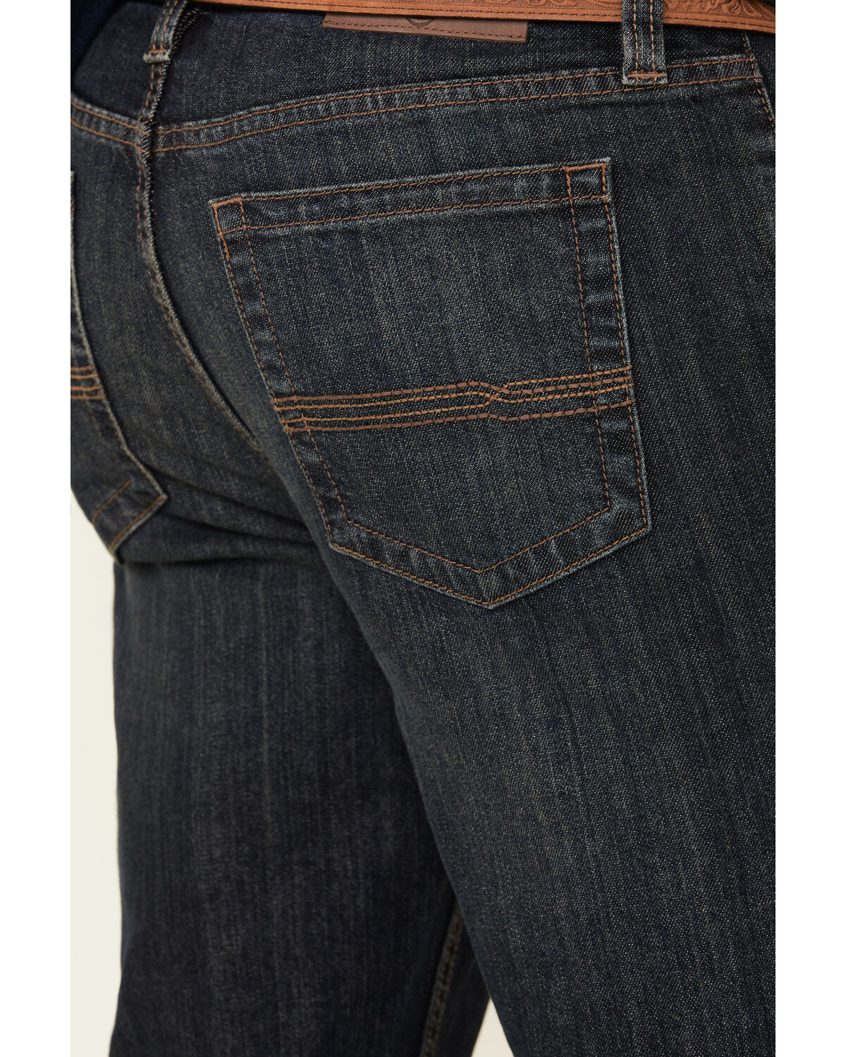 Cody James Men's Barn Sour Dark Wash Slim Straight Stretch Denim Jeans