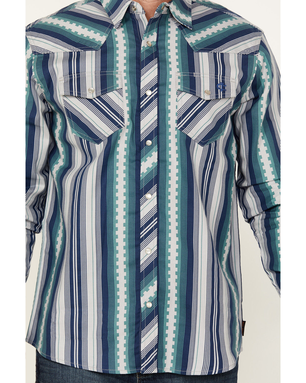 Cody James Men's FR Mesa Printed Long Sleeve Pearl Snap Western Work Shirt