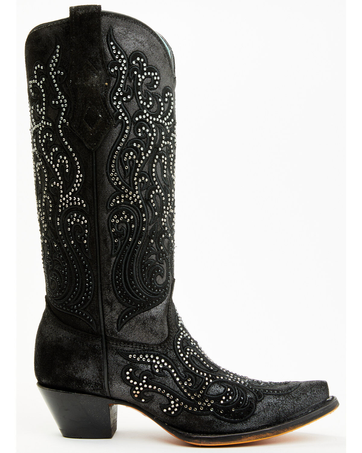 Corral Women's Crystal Embroidered Western Boots - Snip Toe