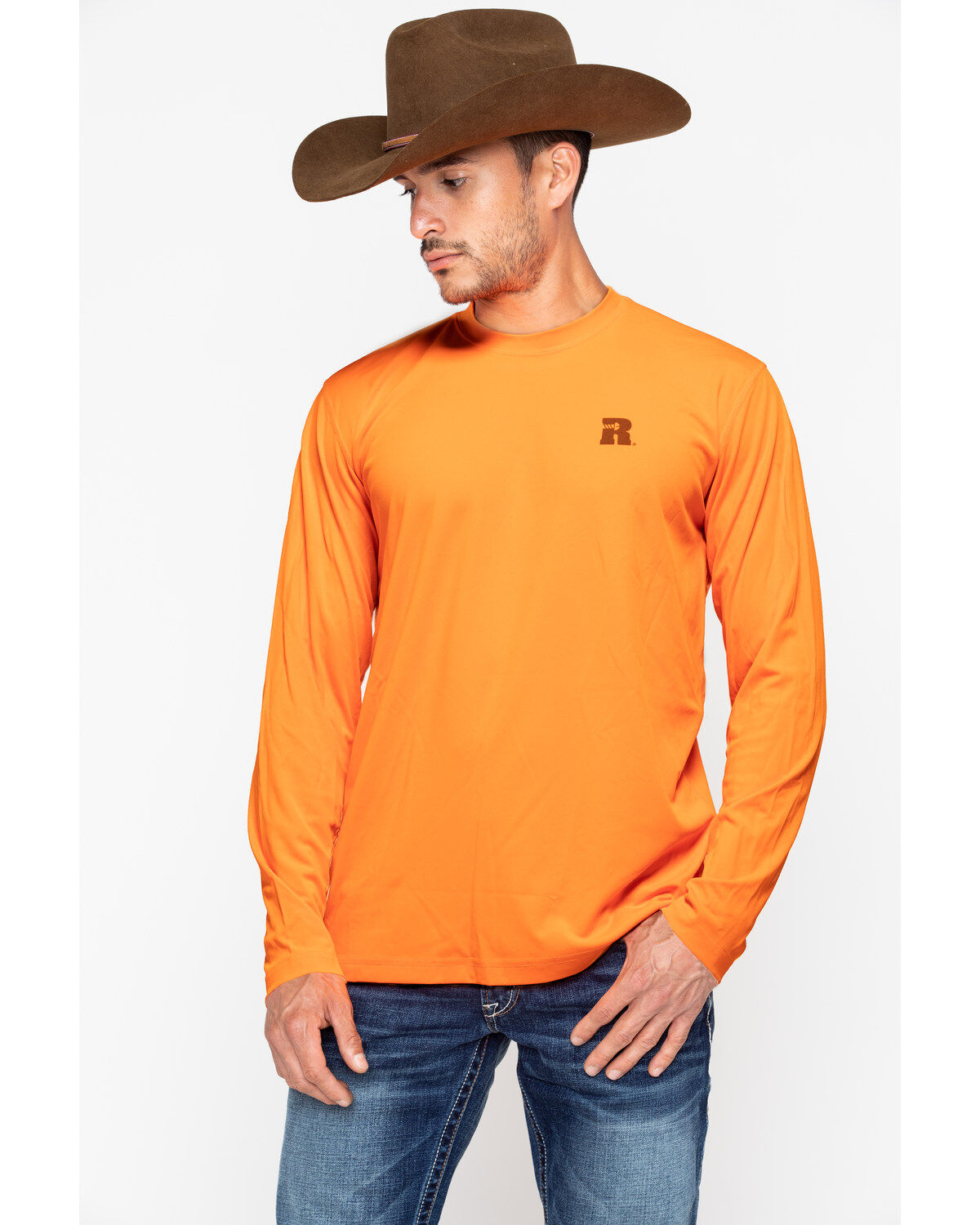 Wrangler Men's Riggs Crew Performance Long Sleeve T-Shirt