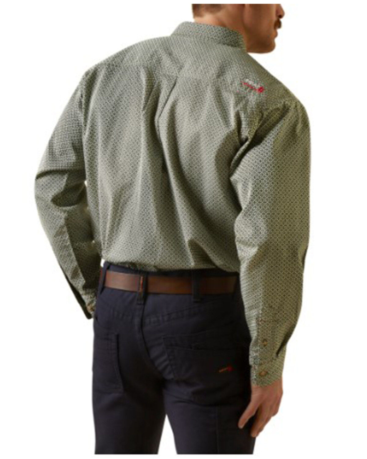 Ariat Men's FR Chisolm Logo Long Sleeve Button-Down Work Shirt