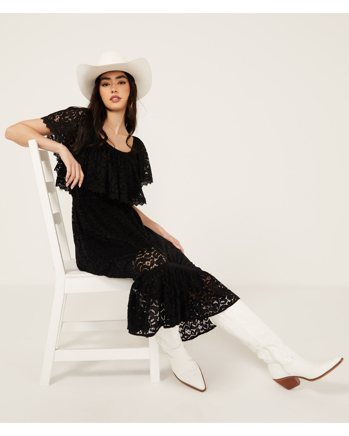 Beyond The Radar Women's Short Sleeve Midi Dress