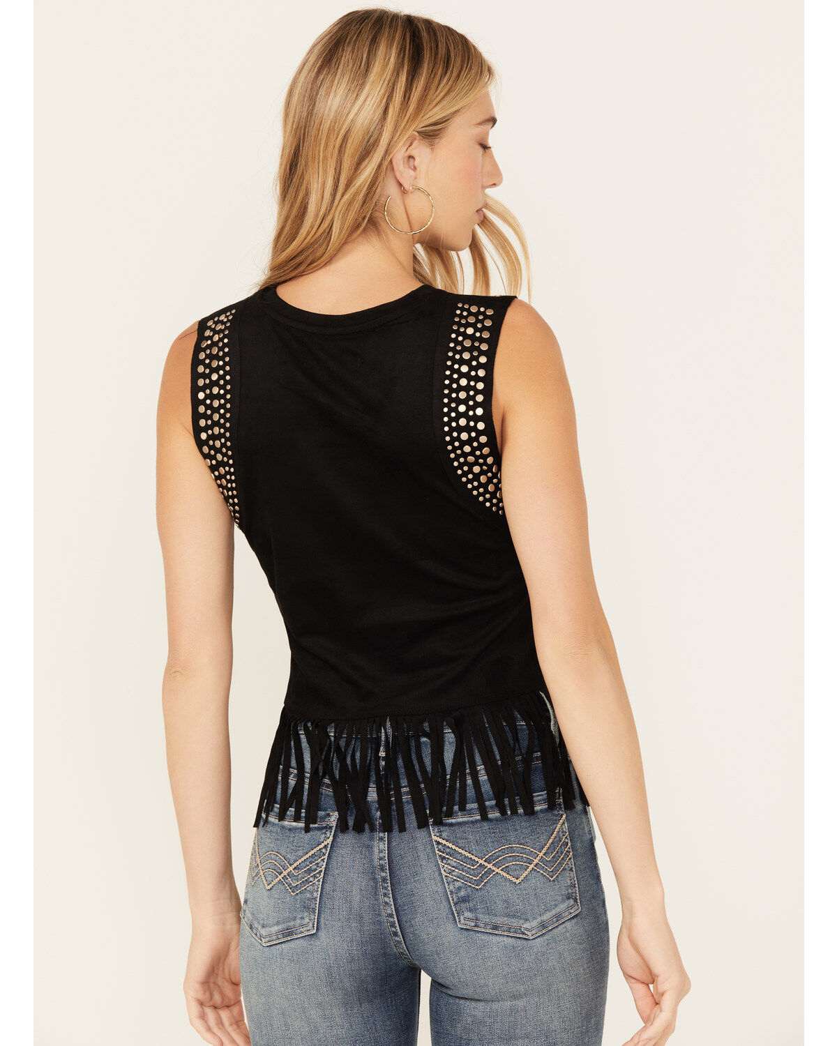 Idyllwind Women's Lillian Studded Fringe Tank Top