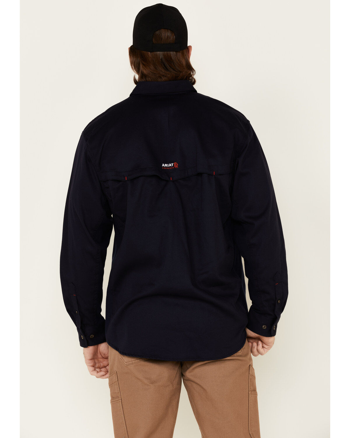 Ariat Men's FR Solid Vent Long Sleeve Button Down Work Shirt