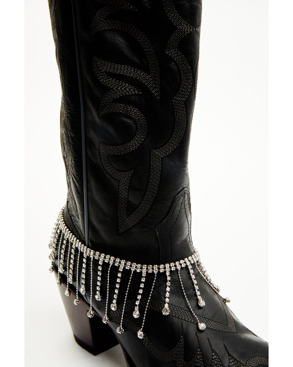 Boot Barn Women's Rhinestone Studded Fringe Boot Jewelry