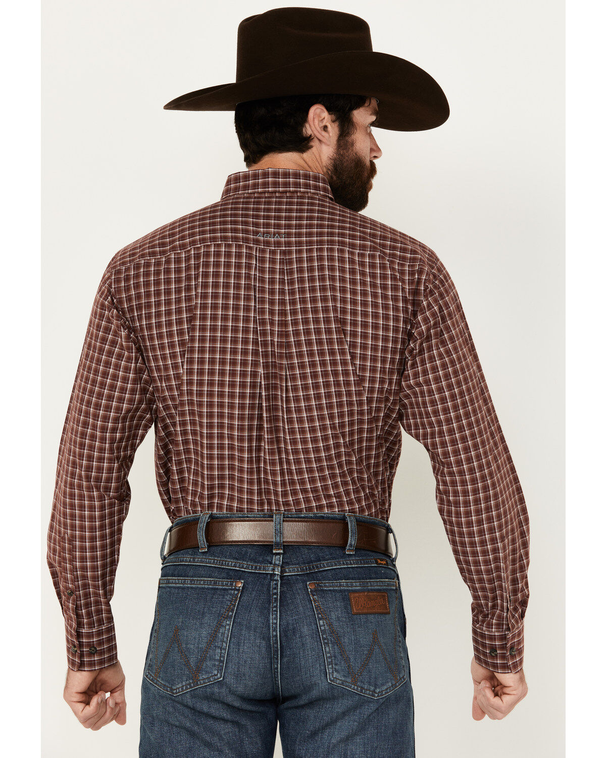 Ariat Men's Nicco Plaid Print Long Sleeve Button-Down Performance Shirt