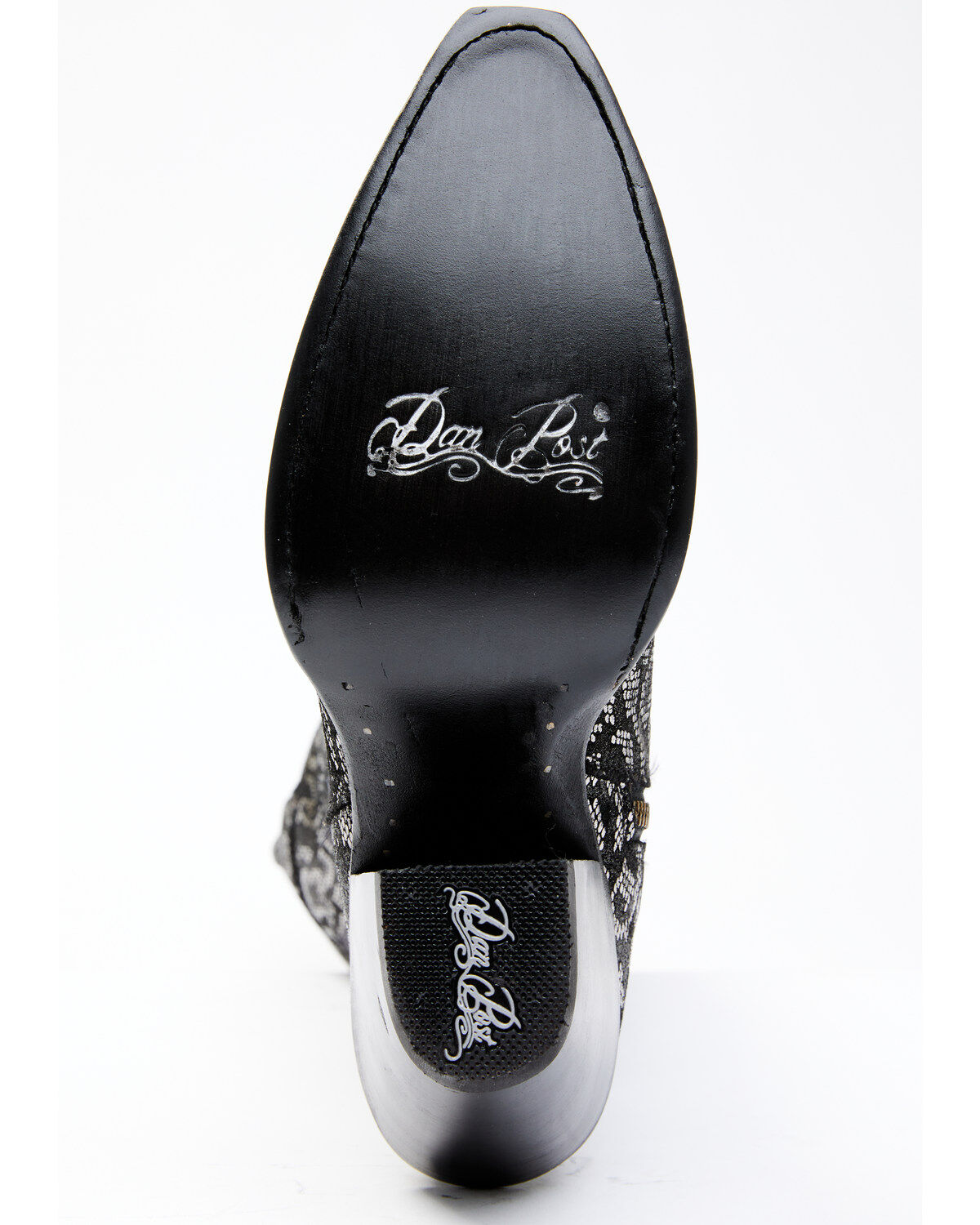 Dan Post Women's Black Snake Print Western Boots - Snip Toe