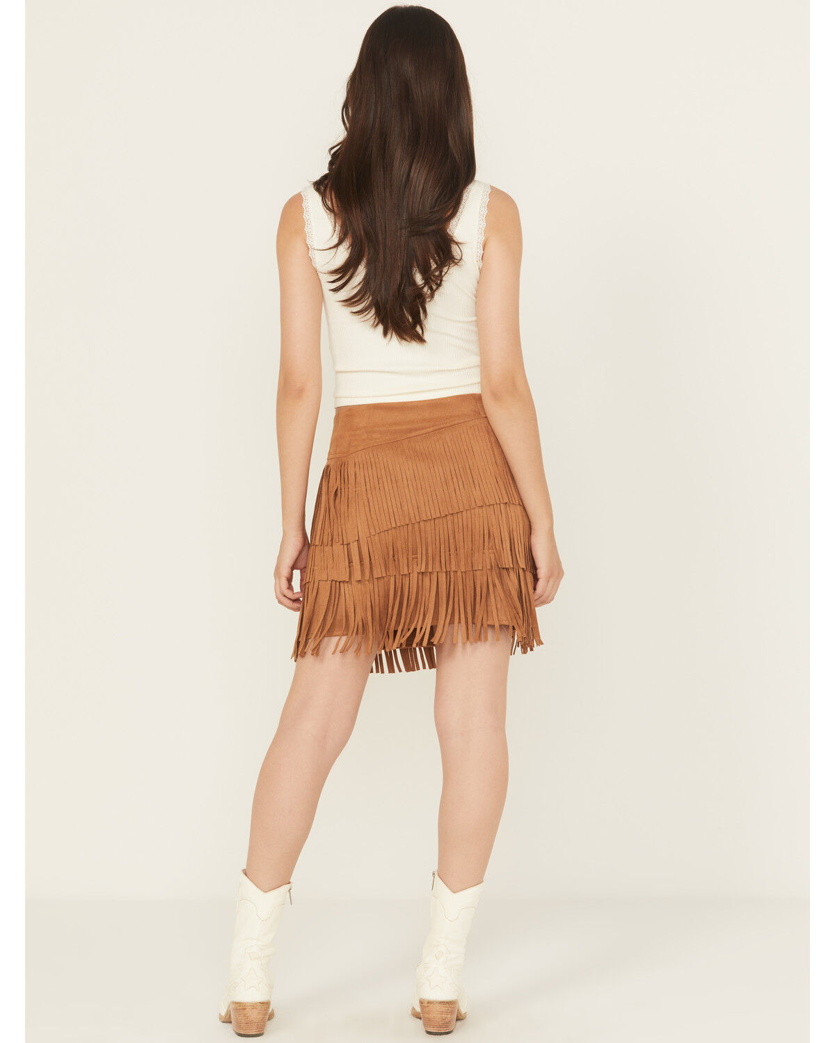Fornia Women's Faux Suede Mini Skirt