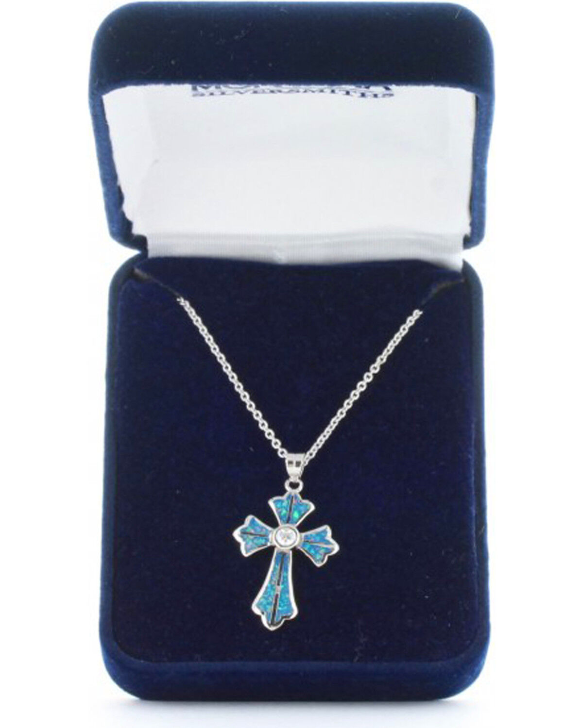 Montana Silversmiths Women's River of Lights Cross Necklace
