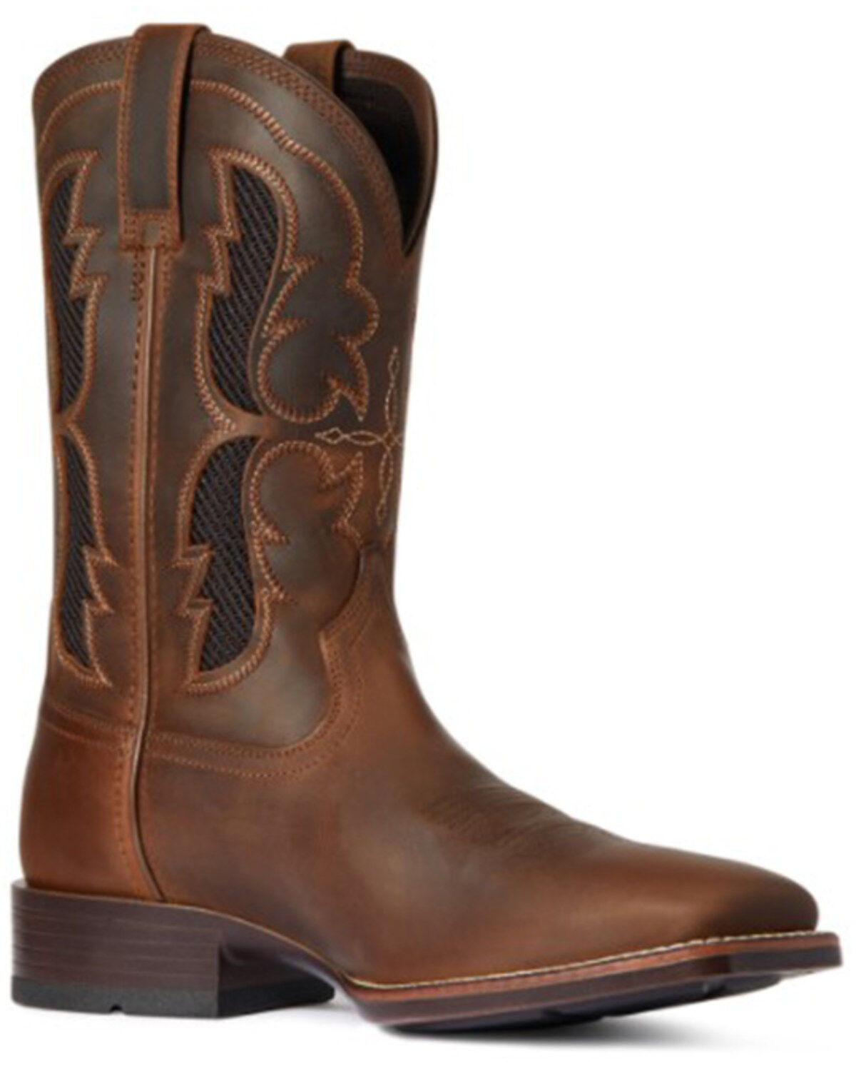 Ariat Men's Distressed Dash VentTEK Ultra Bantamweight Performance Western Boots - Broad Square Toe
