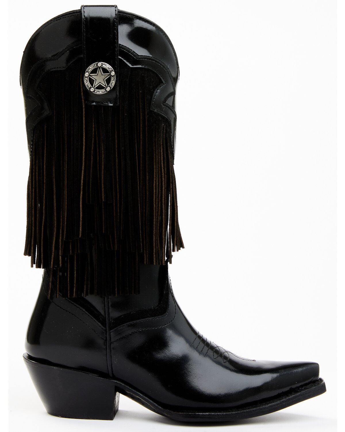 Idyllwind Women's Trooper Fringe Shiny Western Boots - Snip Toe