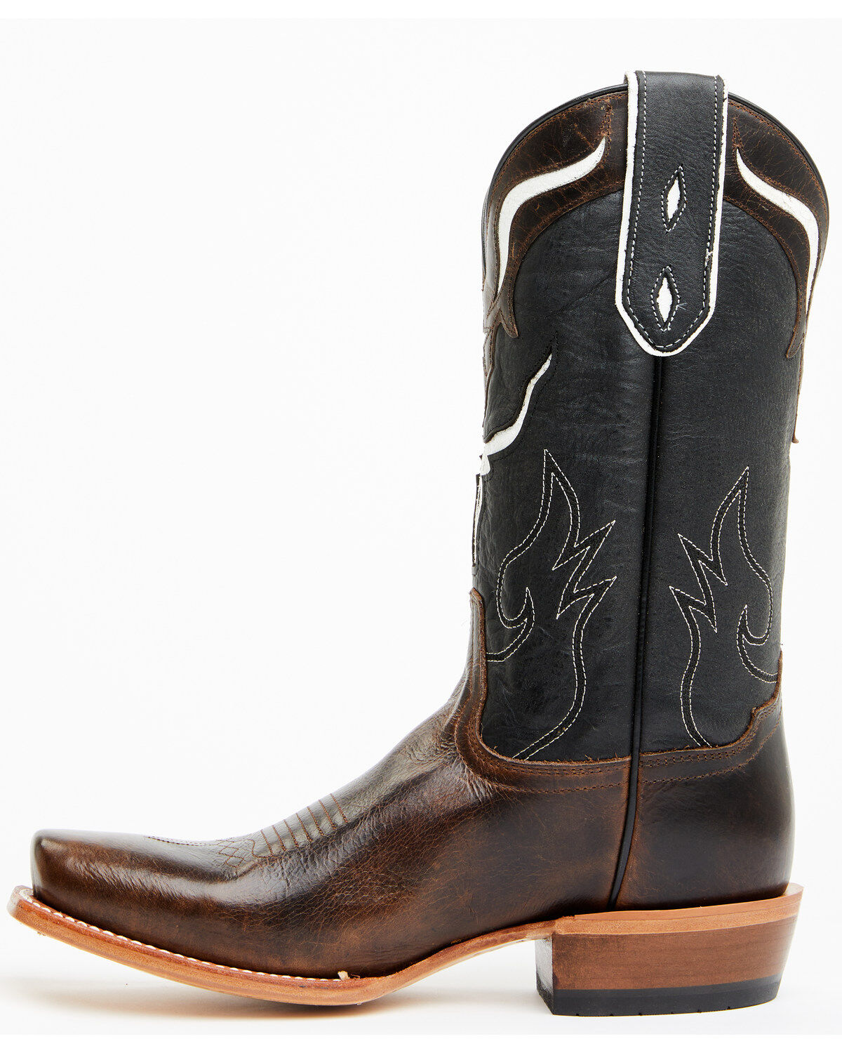 Moonshine Spirit Men's Showtime Longhorn Inlay Western Boots - Square Toe