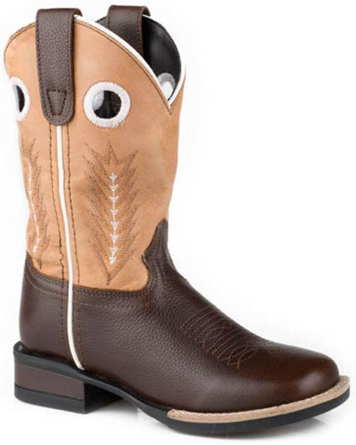Roper Boys' James Western Boots - Broad Square Toe