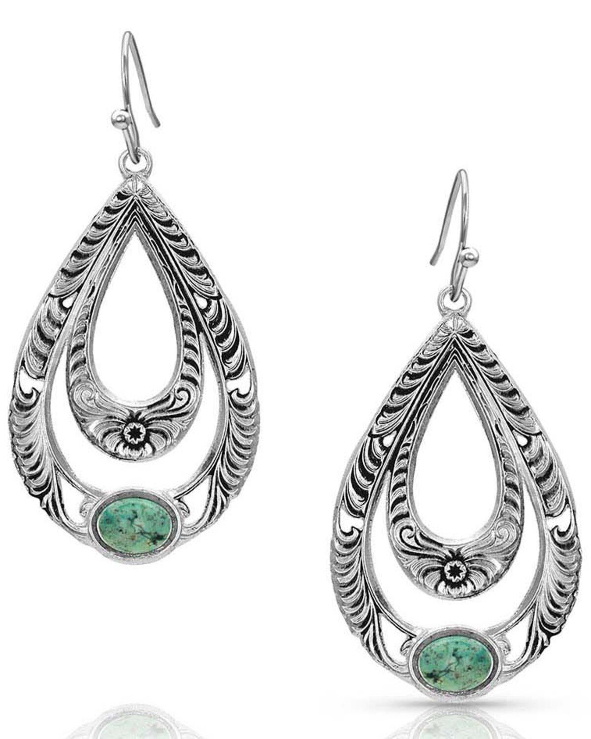 Montana Silversmiths Women's Hidden Canyon Turquoise Earrings