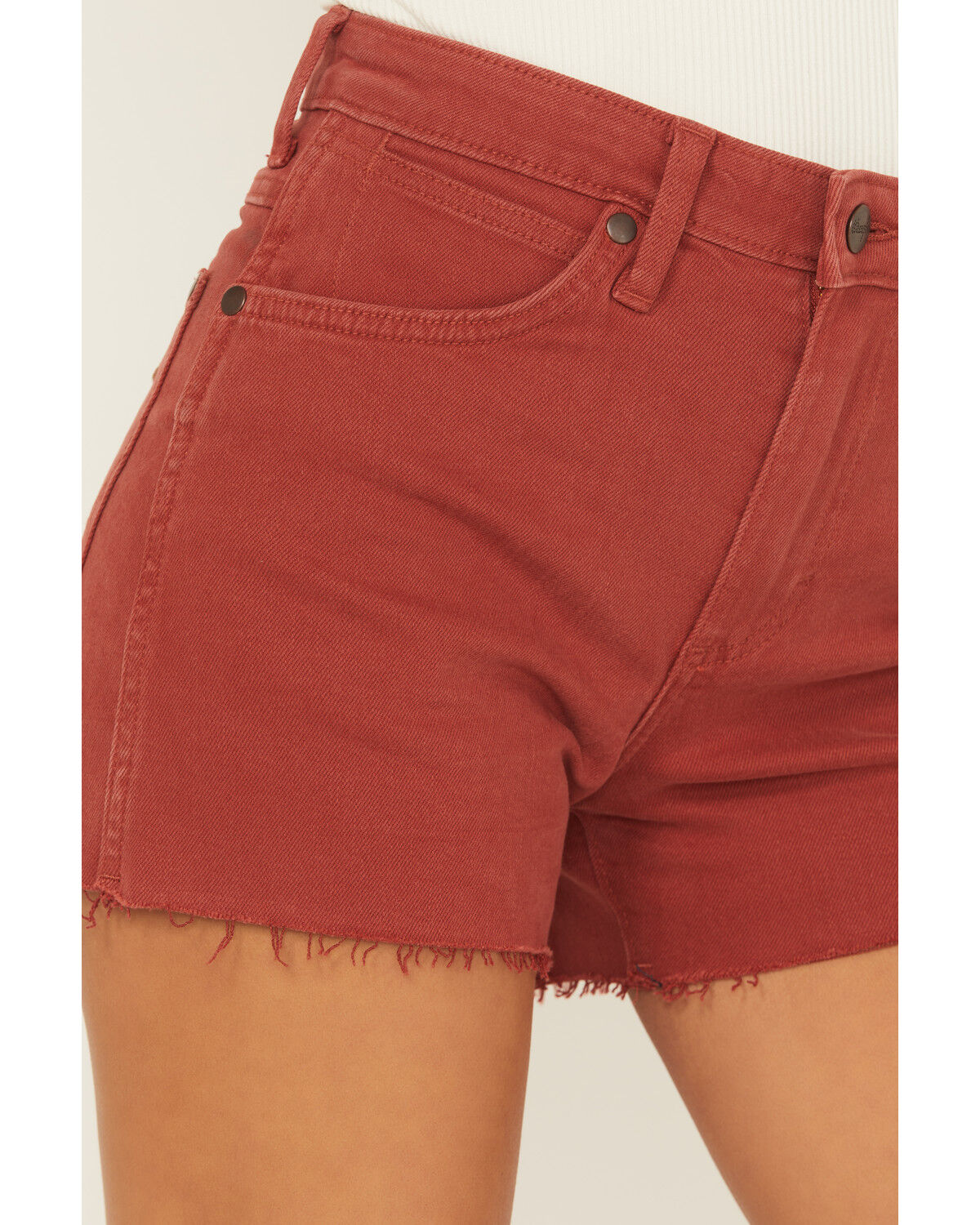Wrangler Women's Amber High Rise Retro Cowboy Stretch Denim Shorts