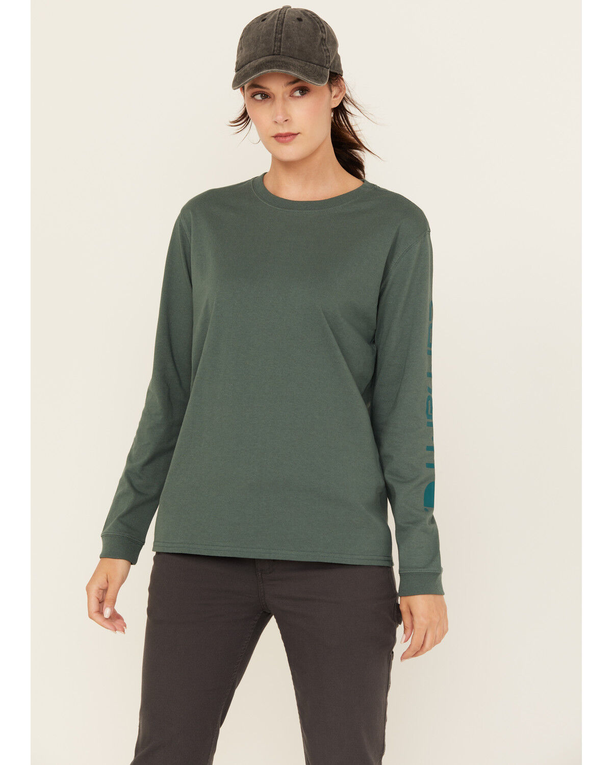 Carhartt Women's Loose Fit Heavyweight Long Sleeve Graphic Tee