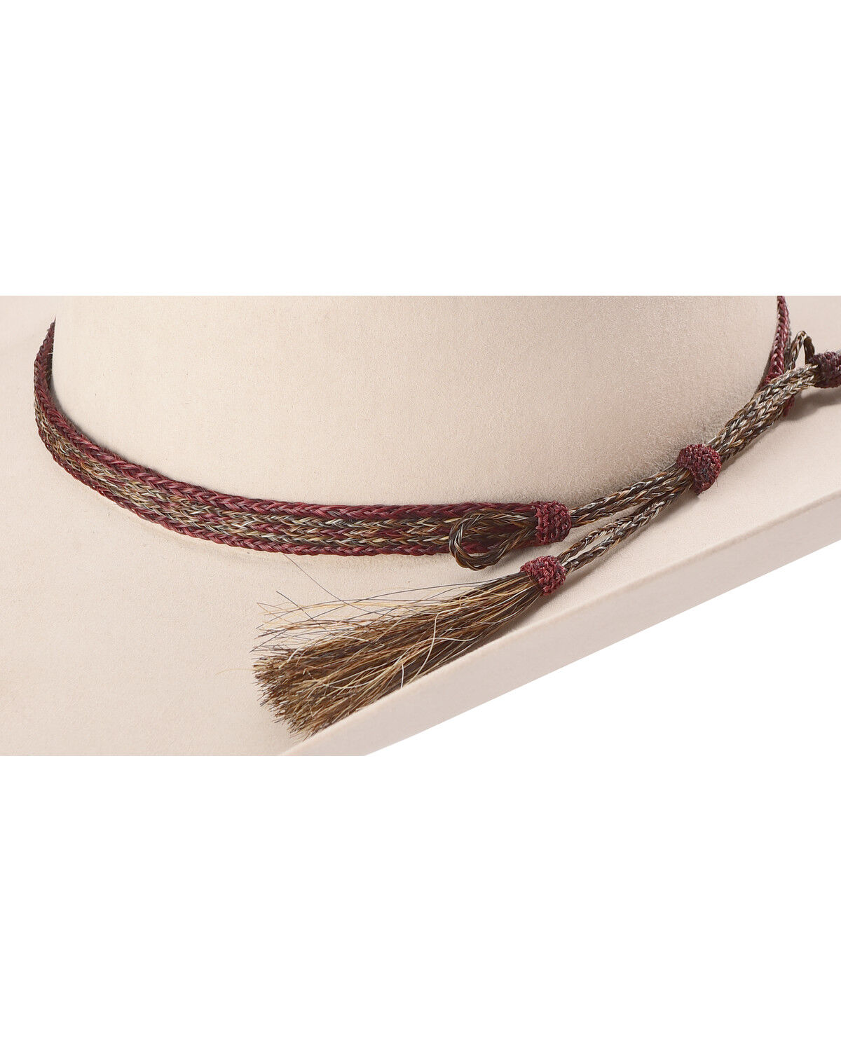 Colorado Horsehair Double Tassel Horsehair Braid Hatband