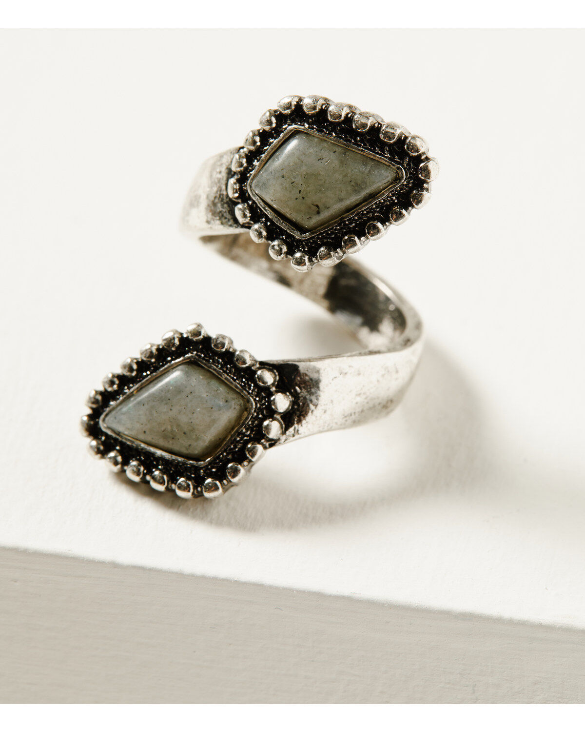 Shyanne Women's Soleil Twisted Silver Statement Ring