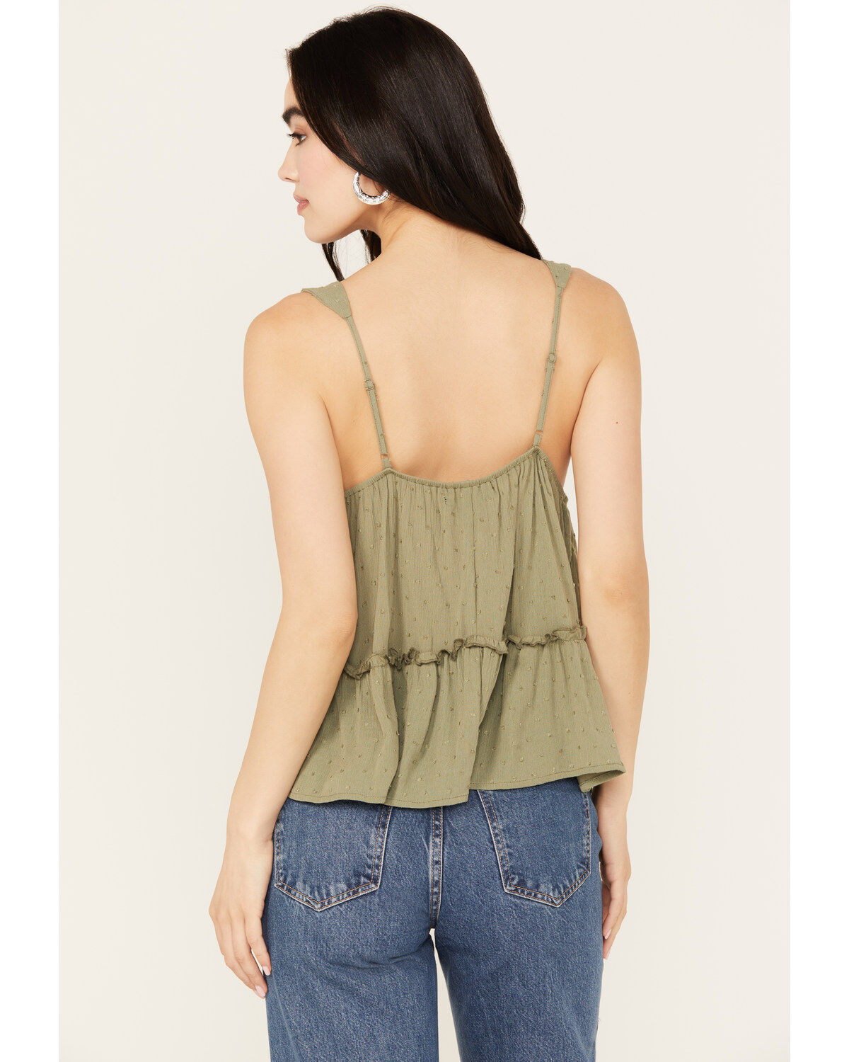 Trixxi Women's Swiss Dot Tank